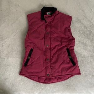 Burgundy vest